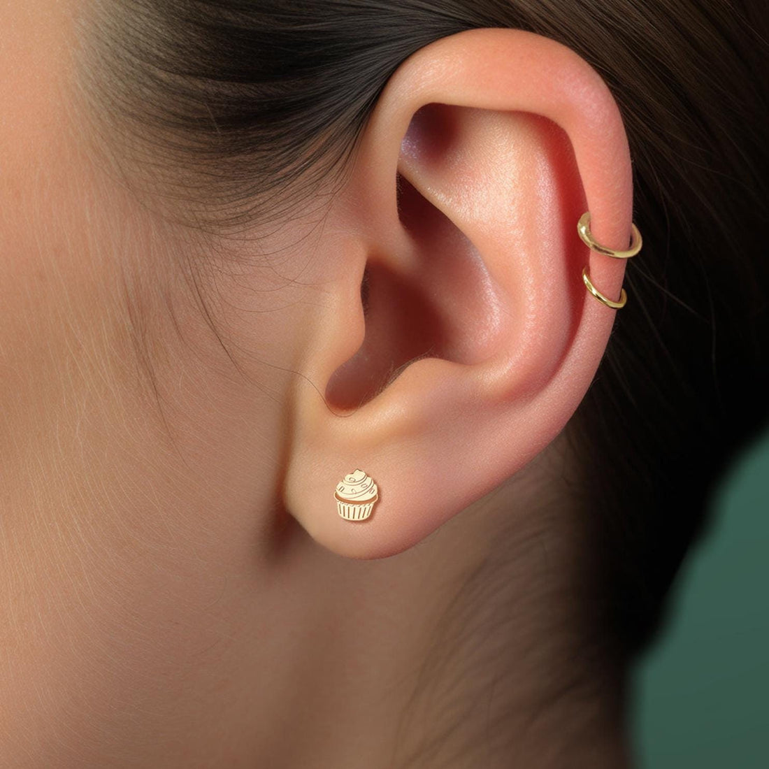 Cupcake Stud Earrings