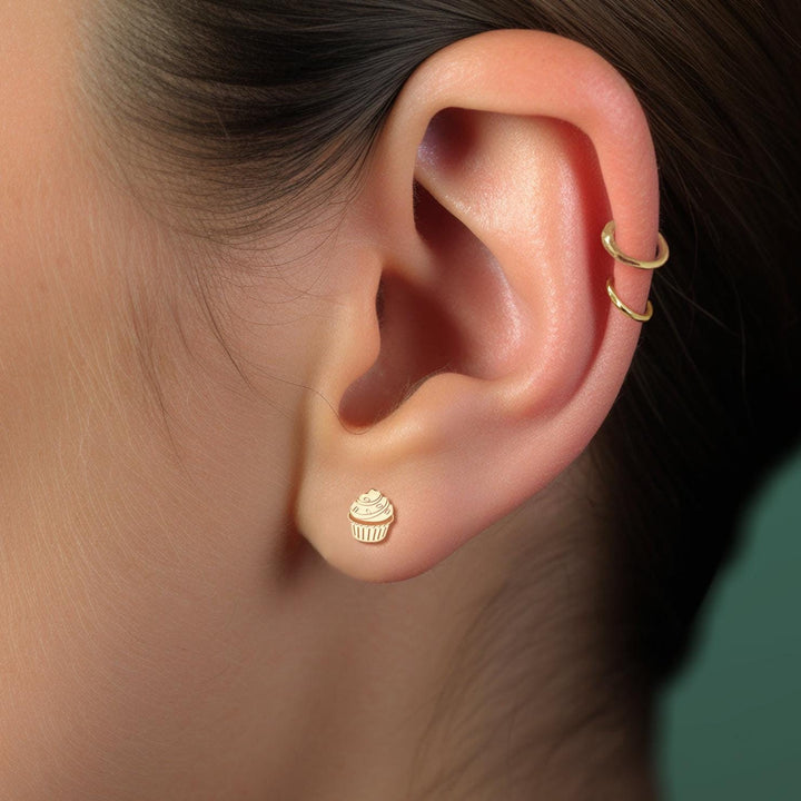 Cupcake Stud Earrings