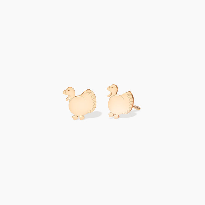 Turkey Charm Stud Earrings