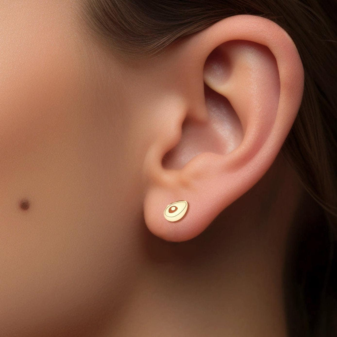 Avocado Stud Earrings