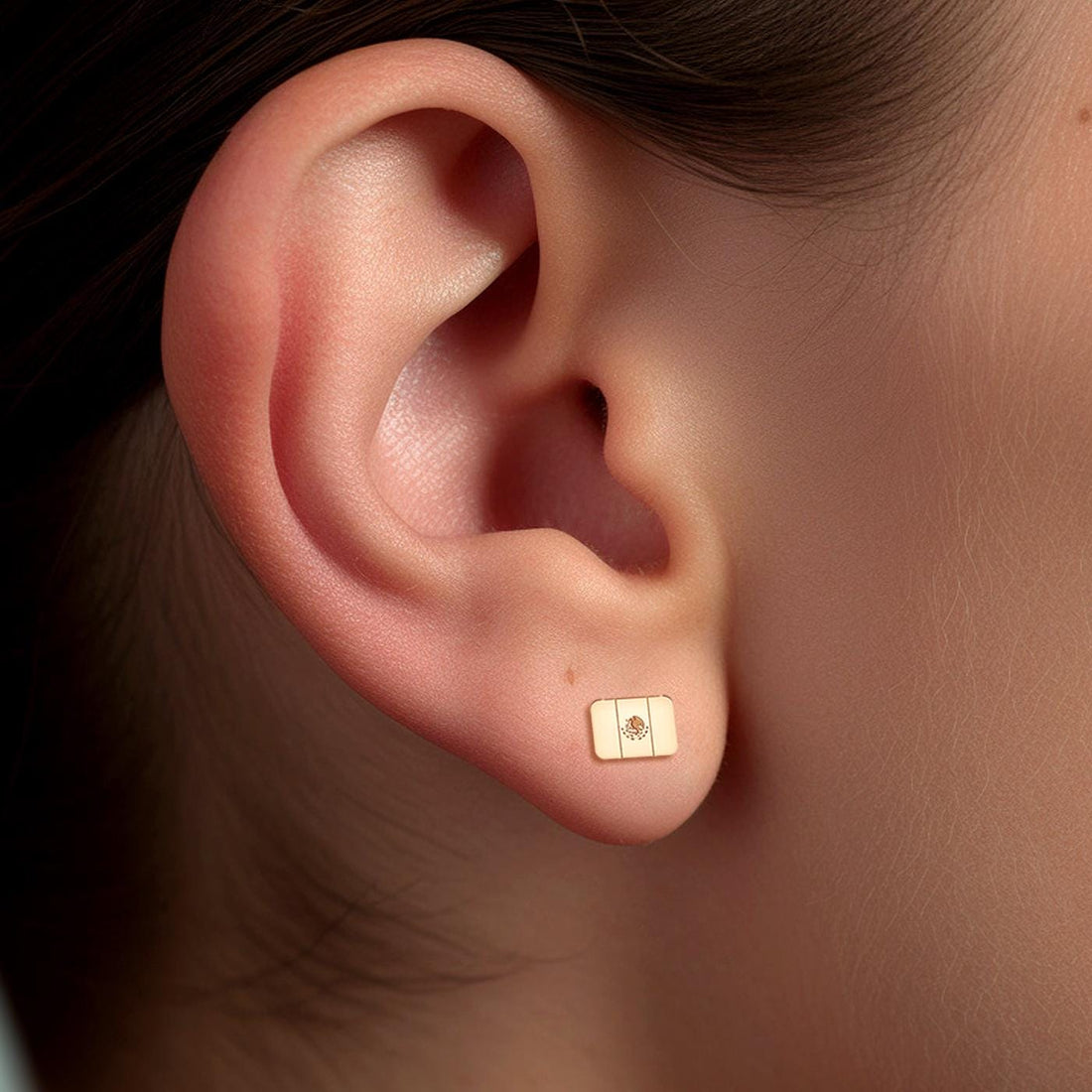 Flag Stud Earrings