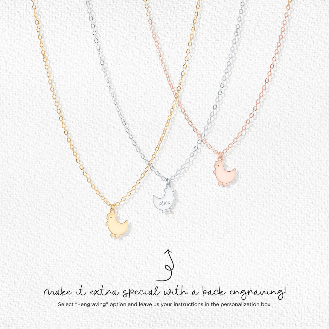 Chicken Pendant Necklace