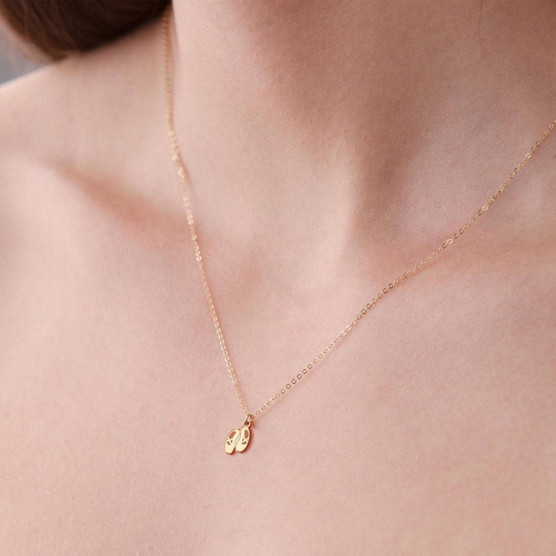 Ballerina Shoes Pendant Necklace