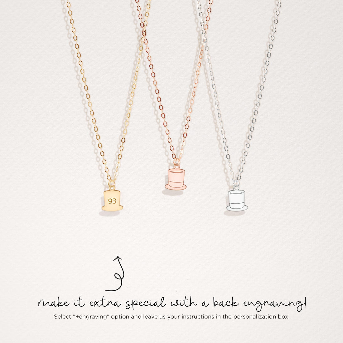 Top Hat Pendant Necklace