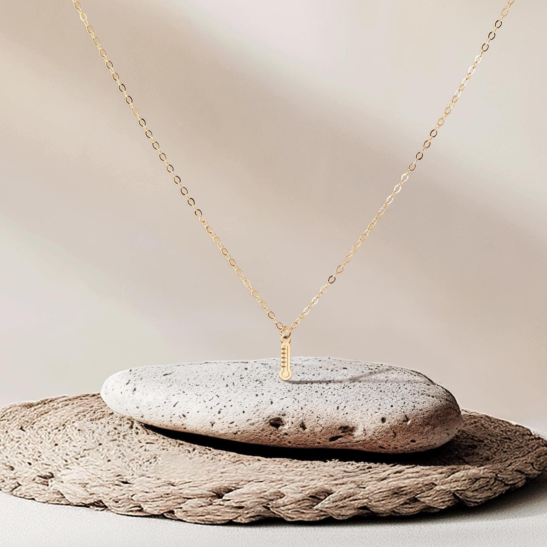Thermometer Pendant Necklace
