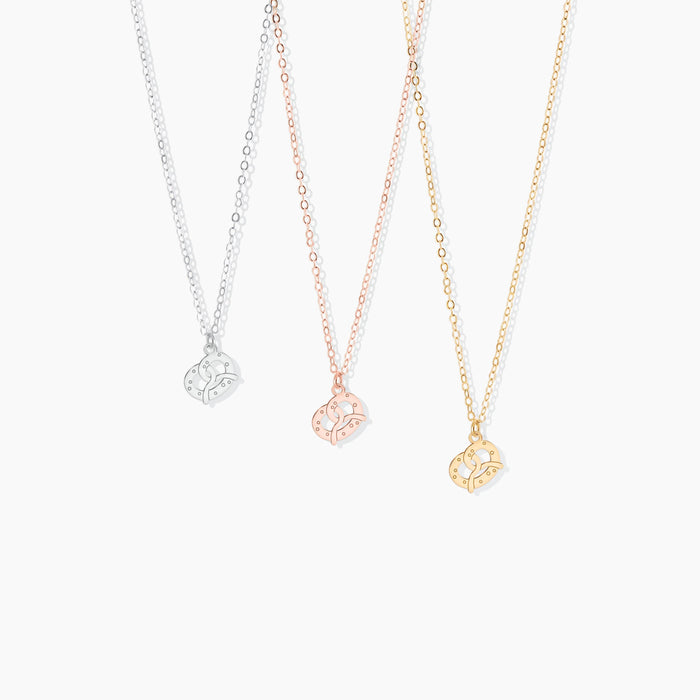 Pretzel Charm pendant