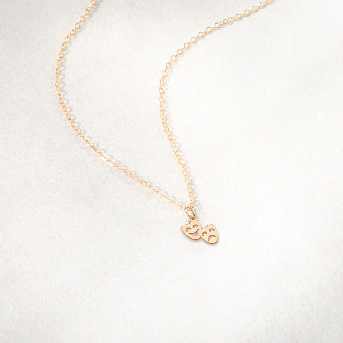 Theatre Masks Pendant Necklace