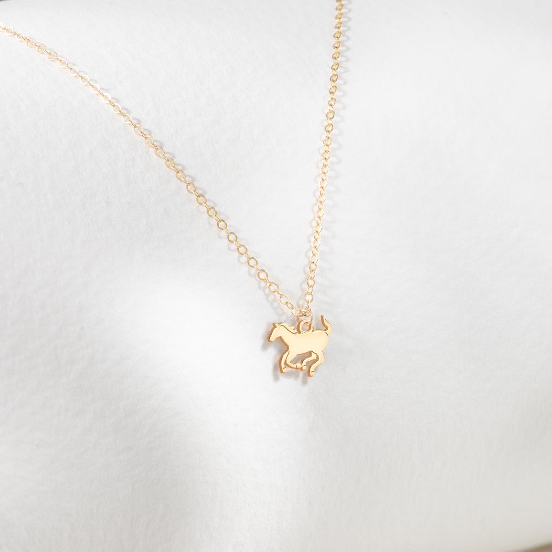 Running Horse Charm Necklace