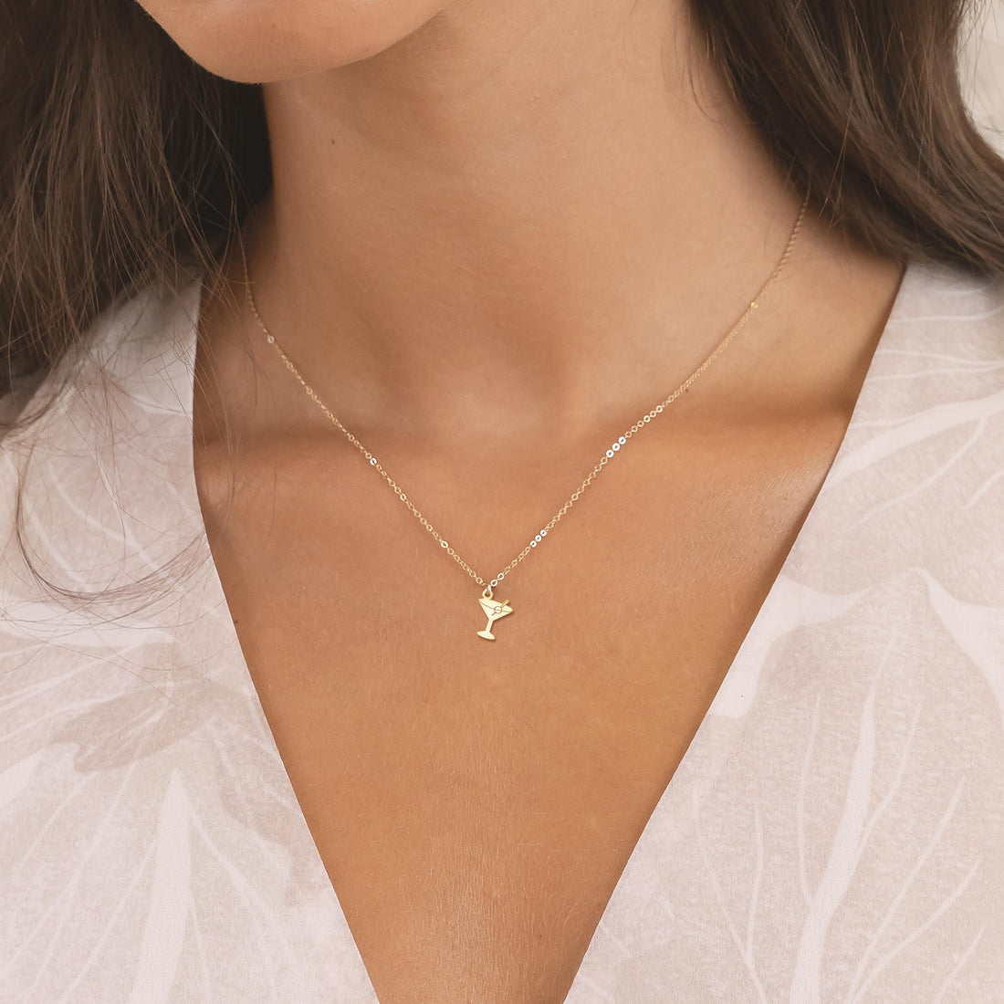 Martini Charm Necklace