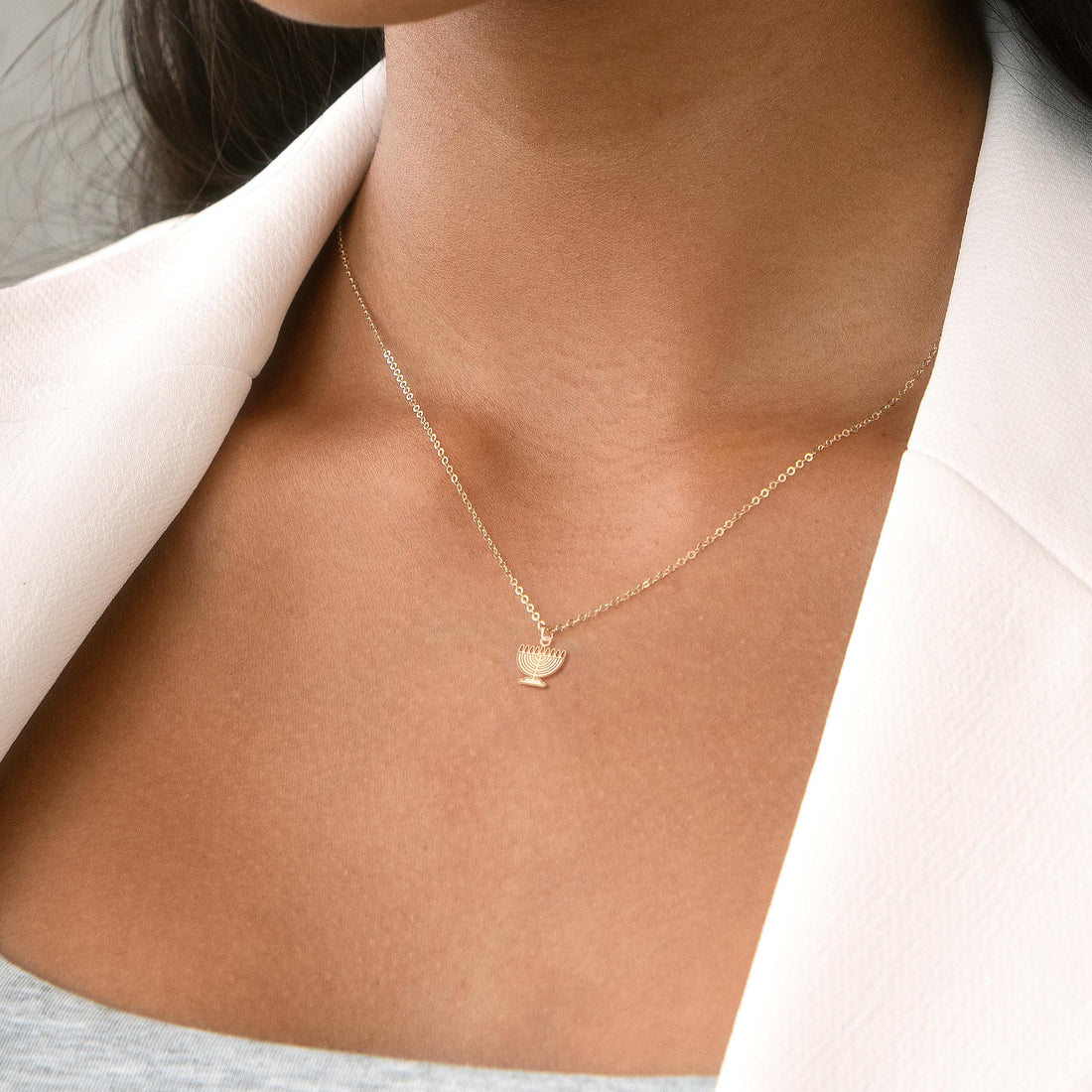Hanukkah Menorah Charm