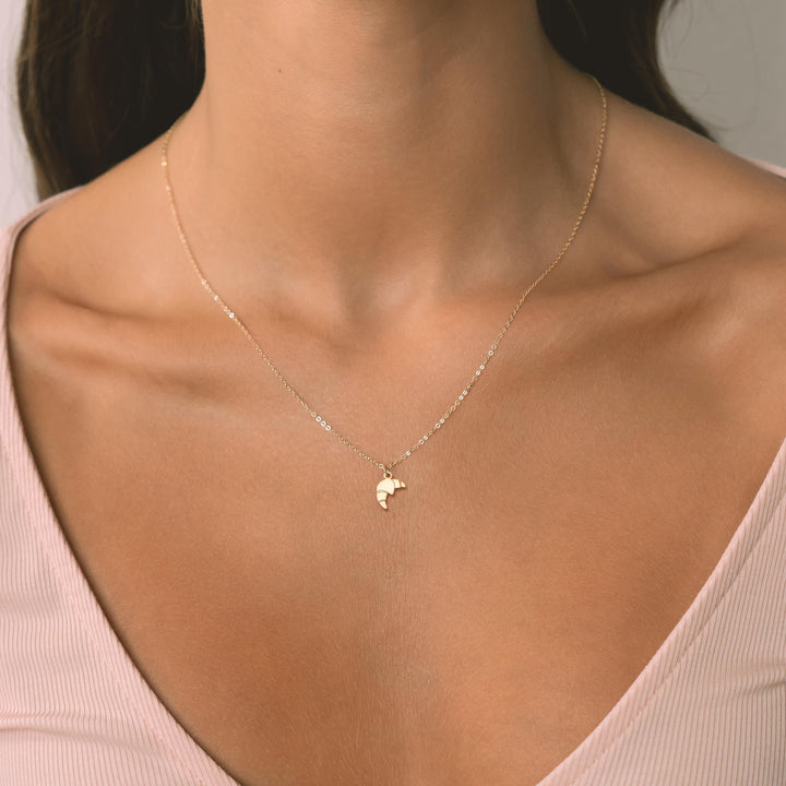 Croissant Charm Necklace