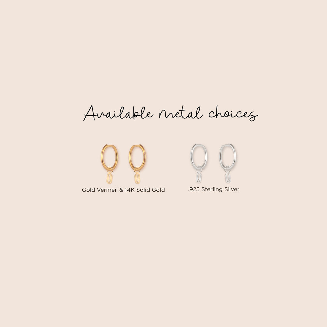 Paperclip Huggie Hoops