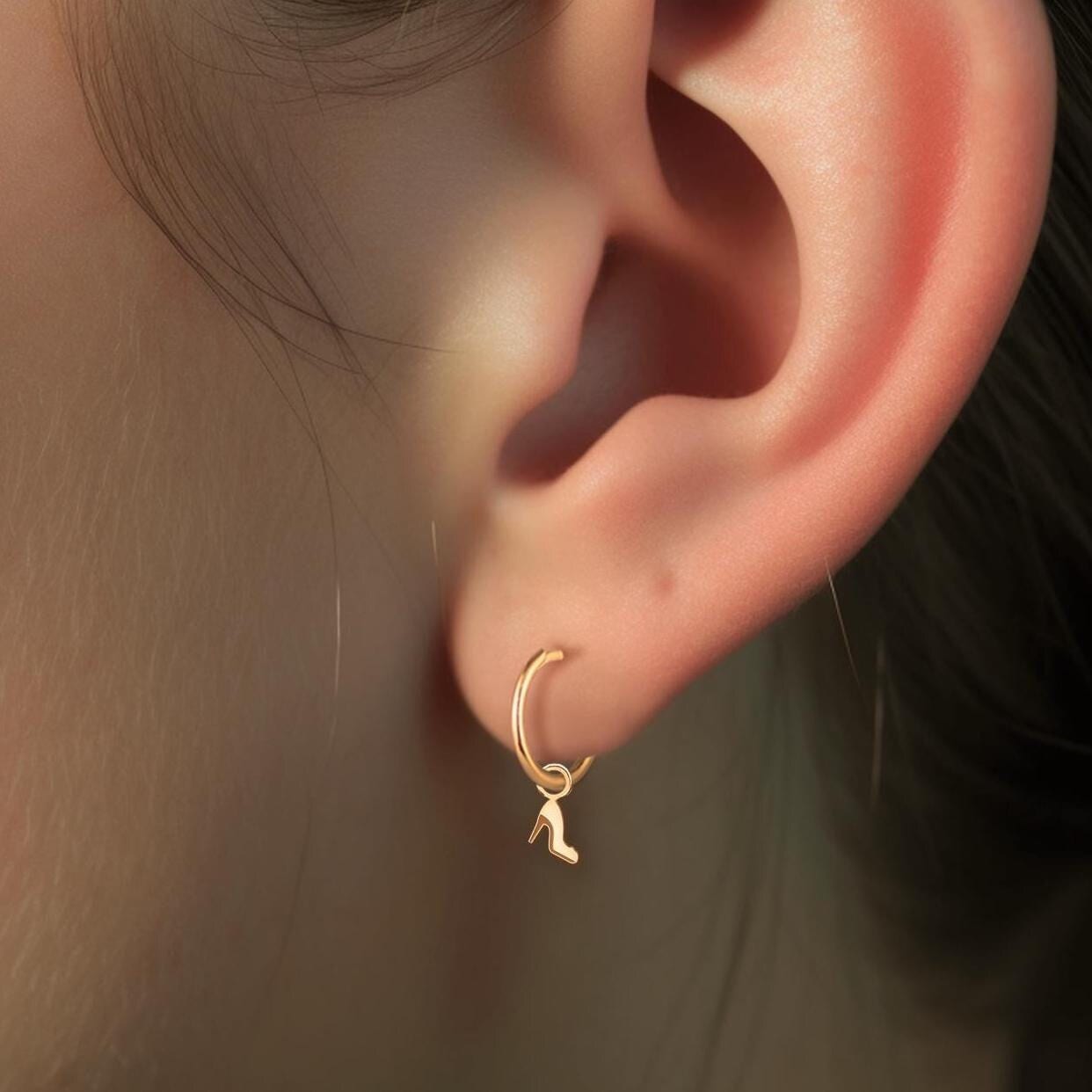 High Heel Shoe Drop Earrings