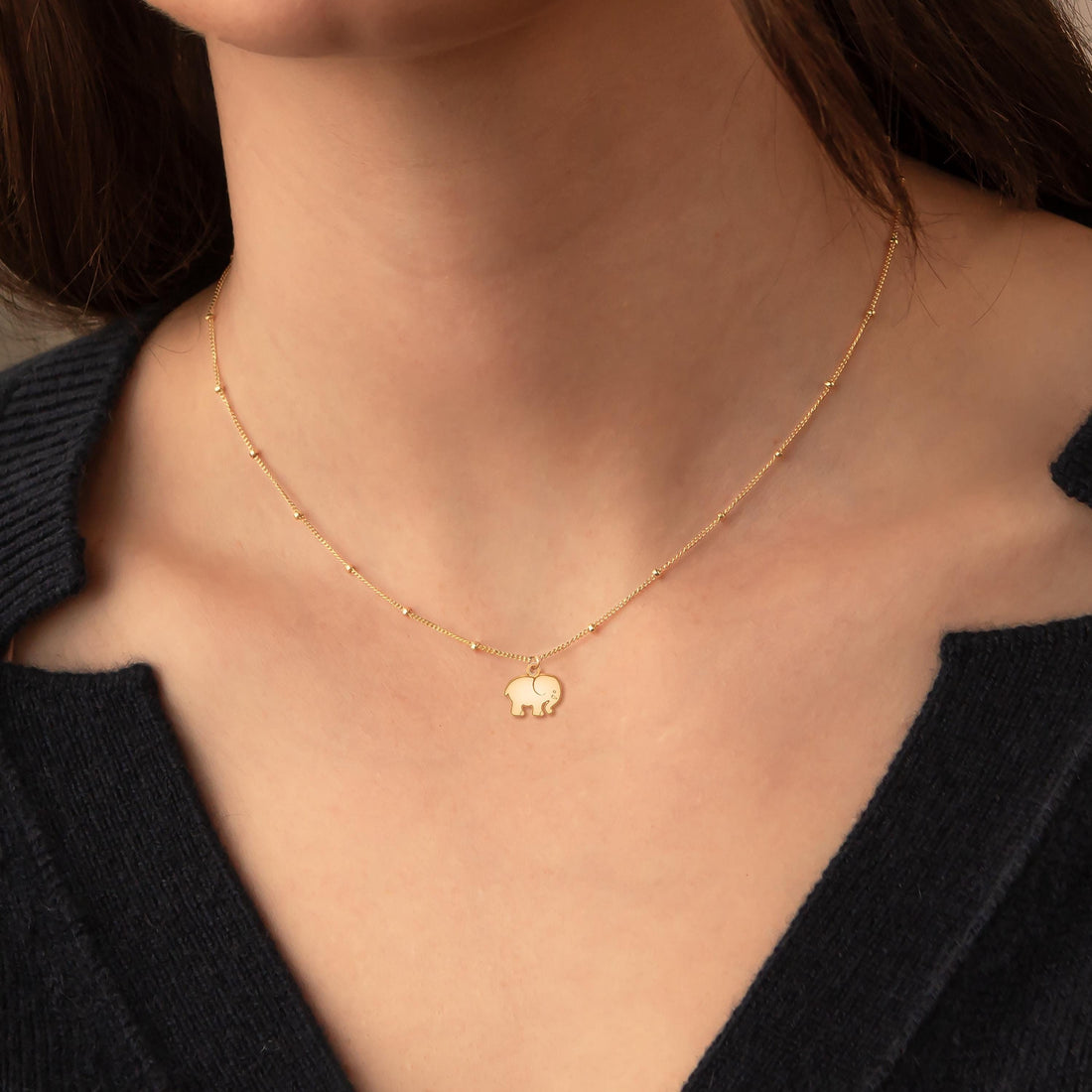 Elephant Pendant Necklace
