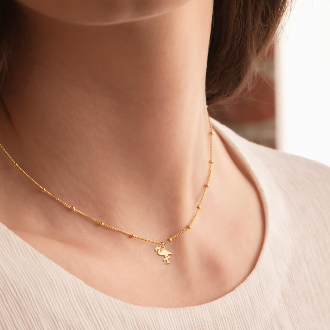 Flamingo Charm Necklace