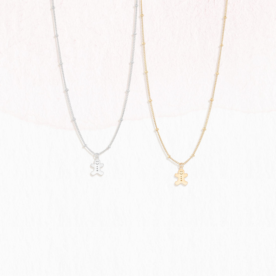Gingerbread Man Charm Necklace