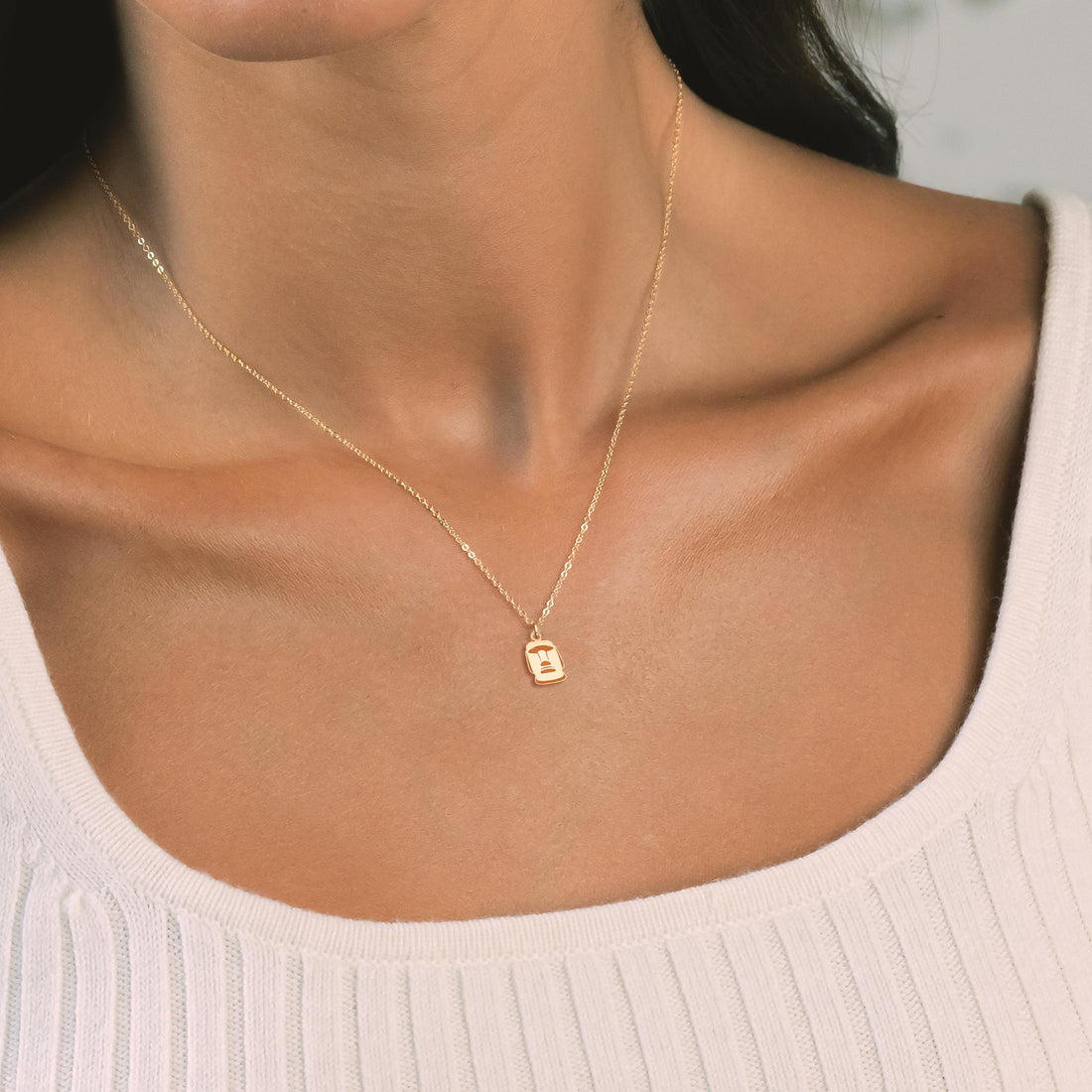 Moai Statue Necklace