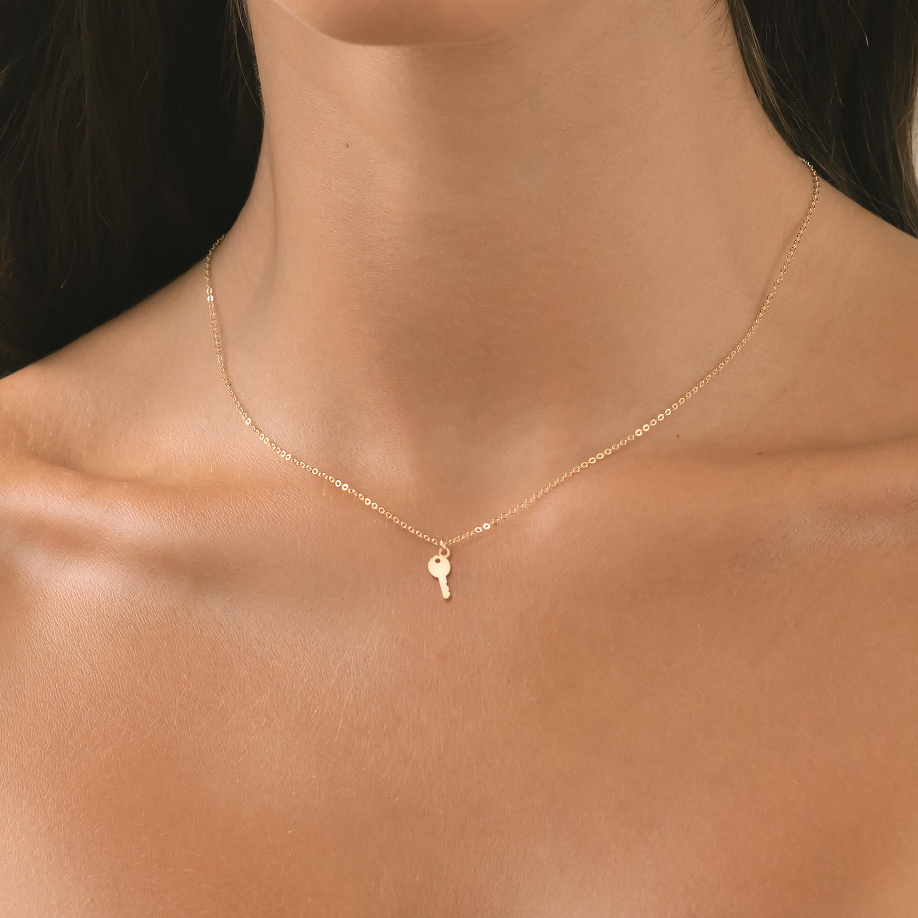 Key Charm Necklace