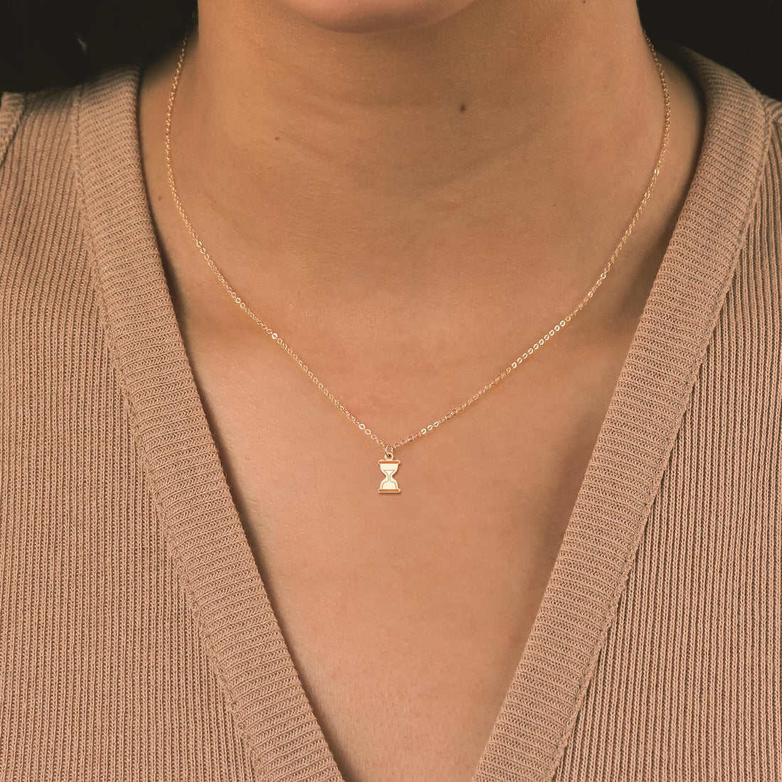 Hourglass Charm Necklace