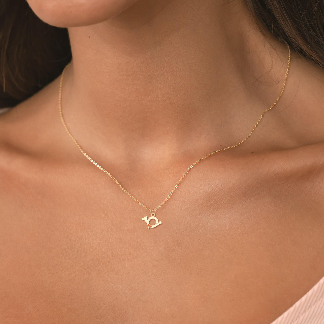 Horn Charm Pendant Necklace