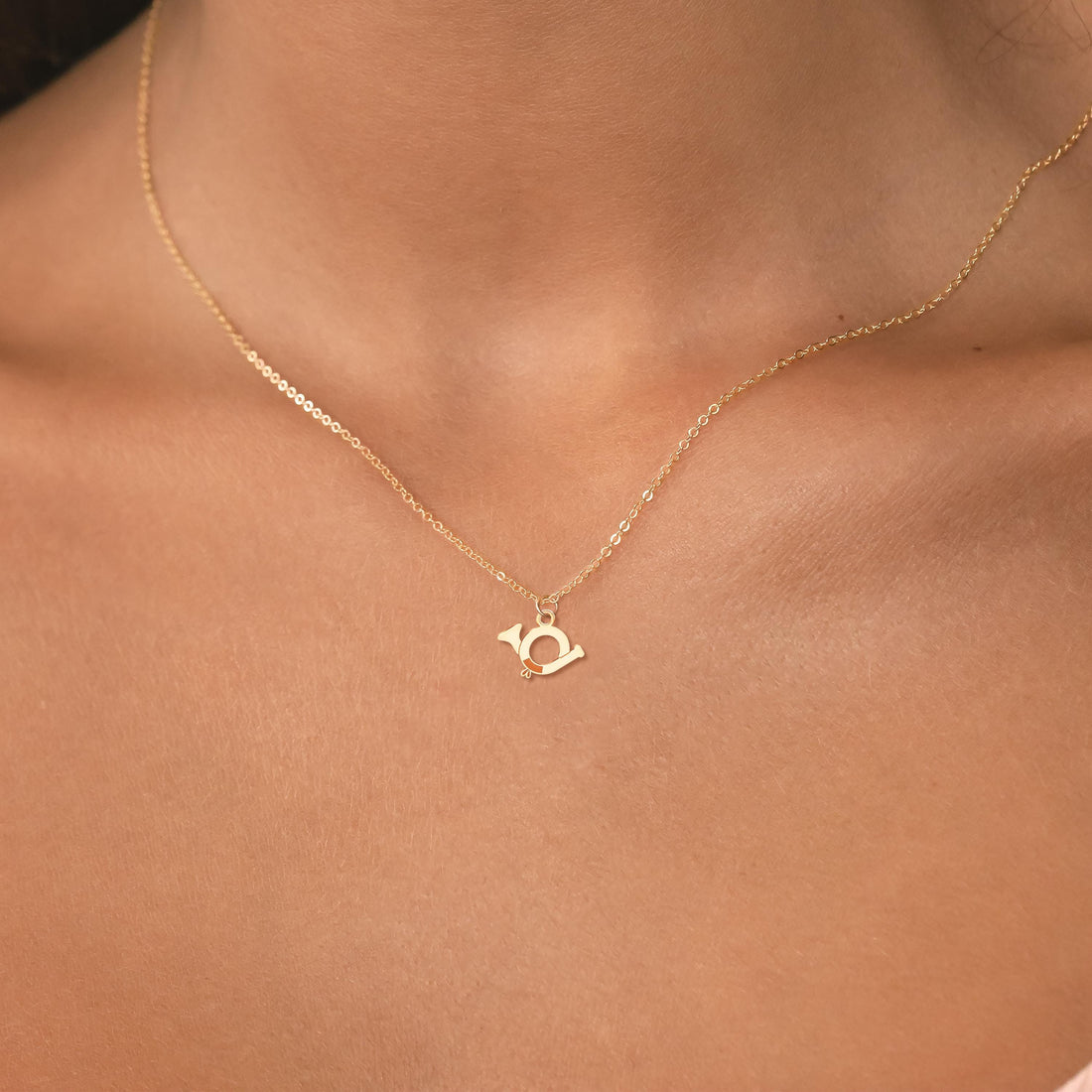 Horn Charm Pendant Necklace