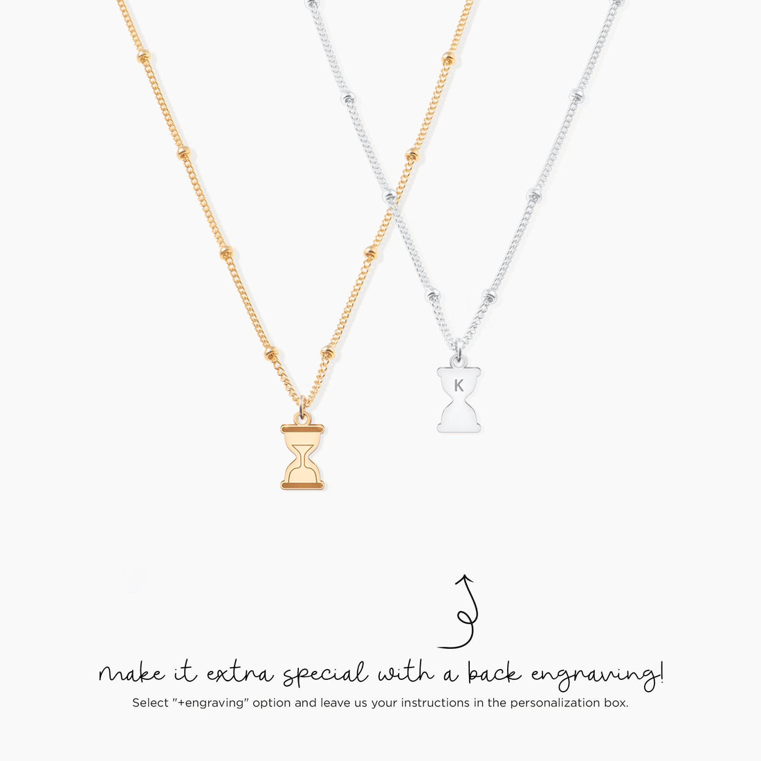 Hourglass Charm Necklace