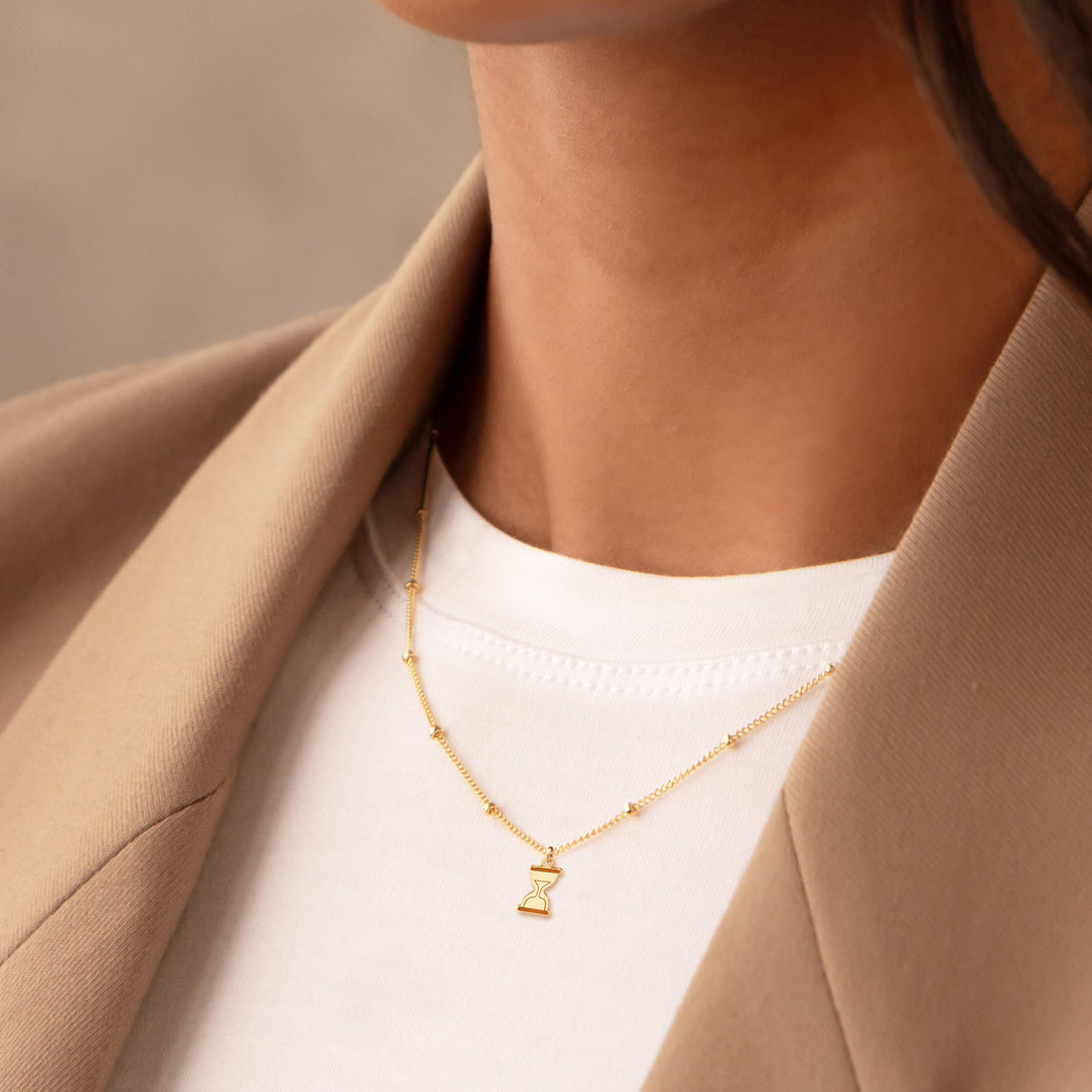 Hourglass Charm Necklace