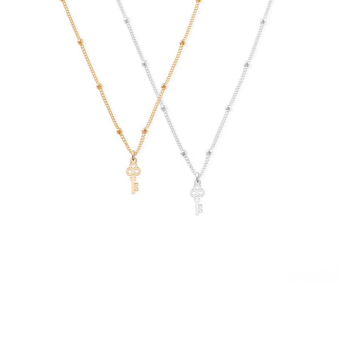 Heart Key Pendant Necklace