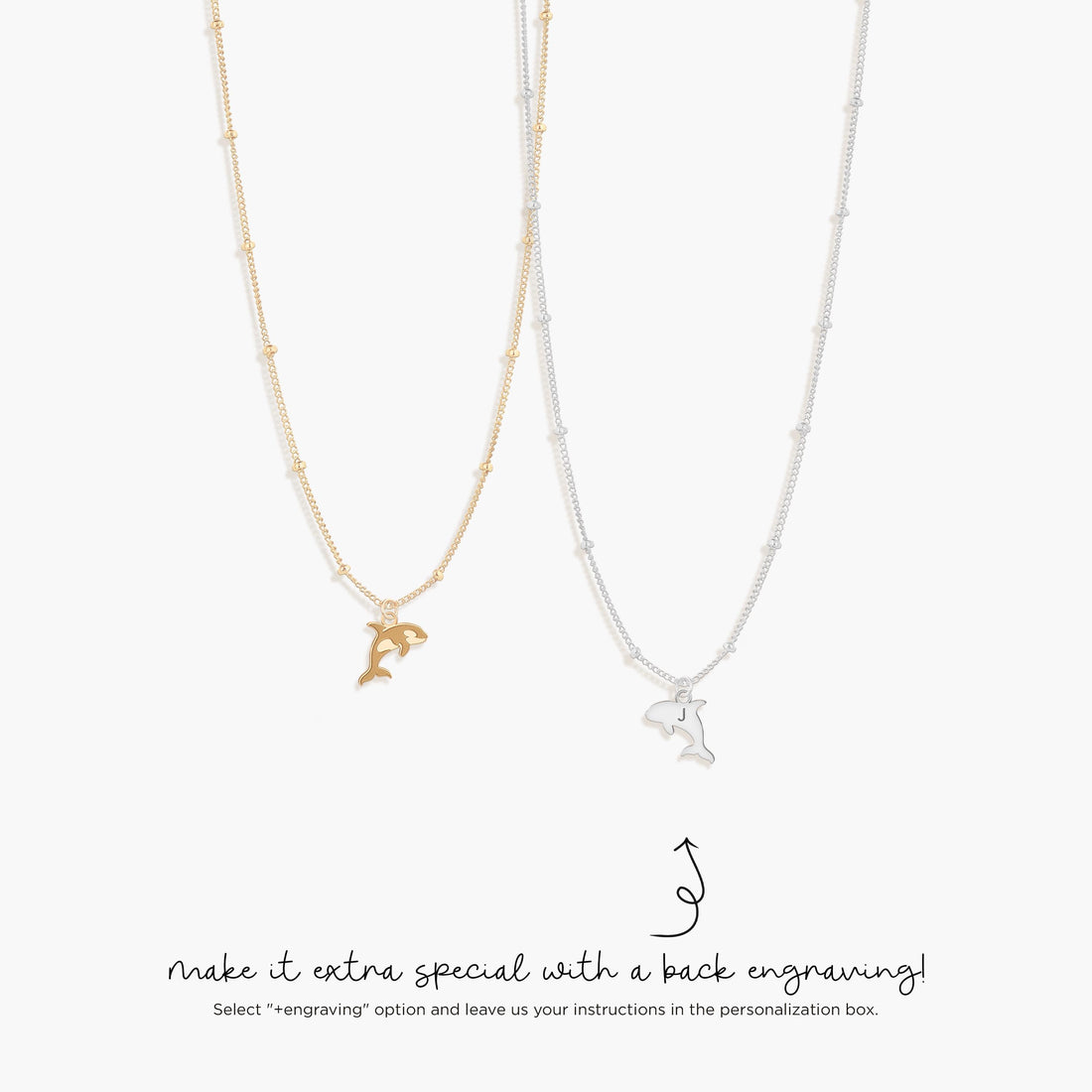 Killer Whale Charm Necklace