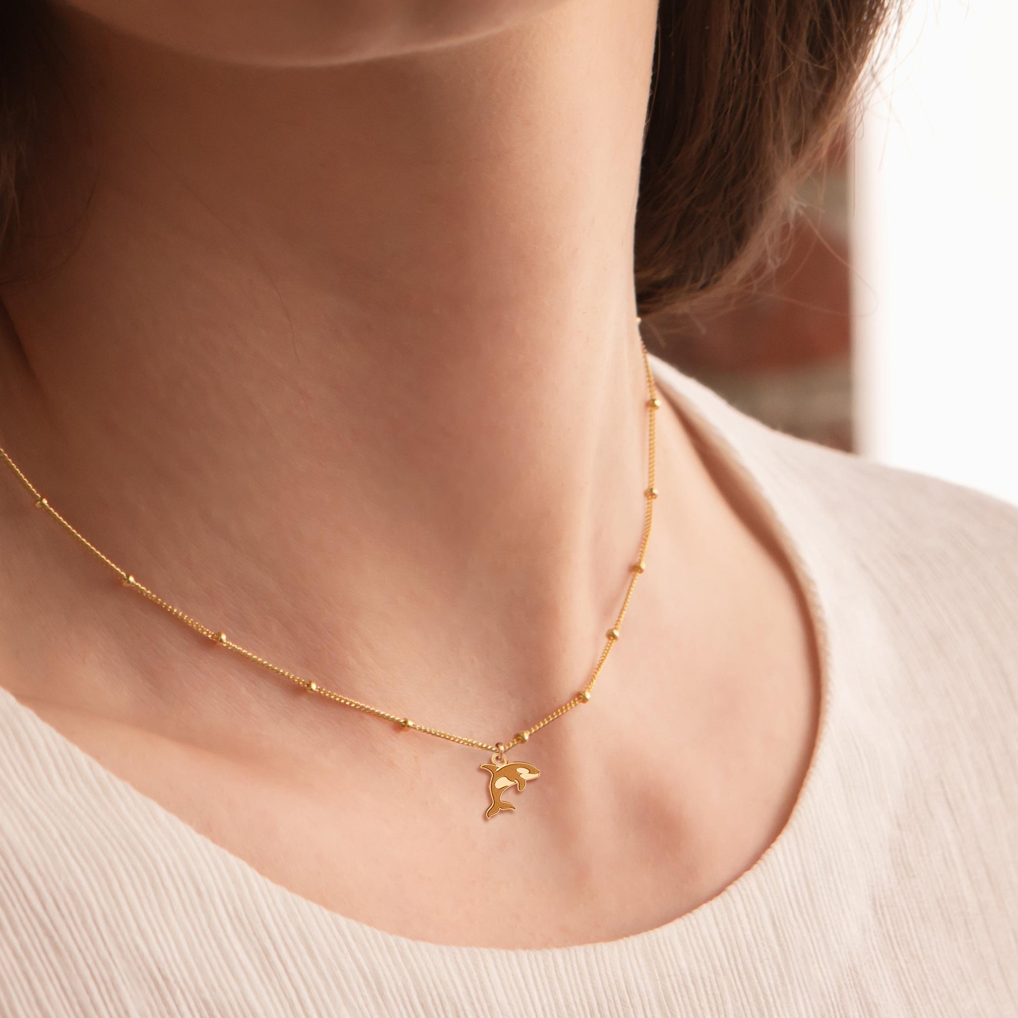 Killer Whale Charm Necklace