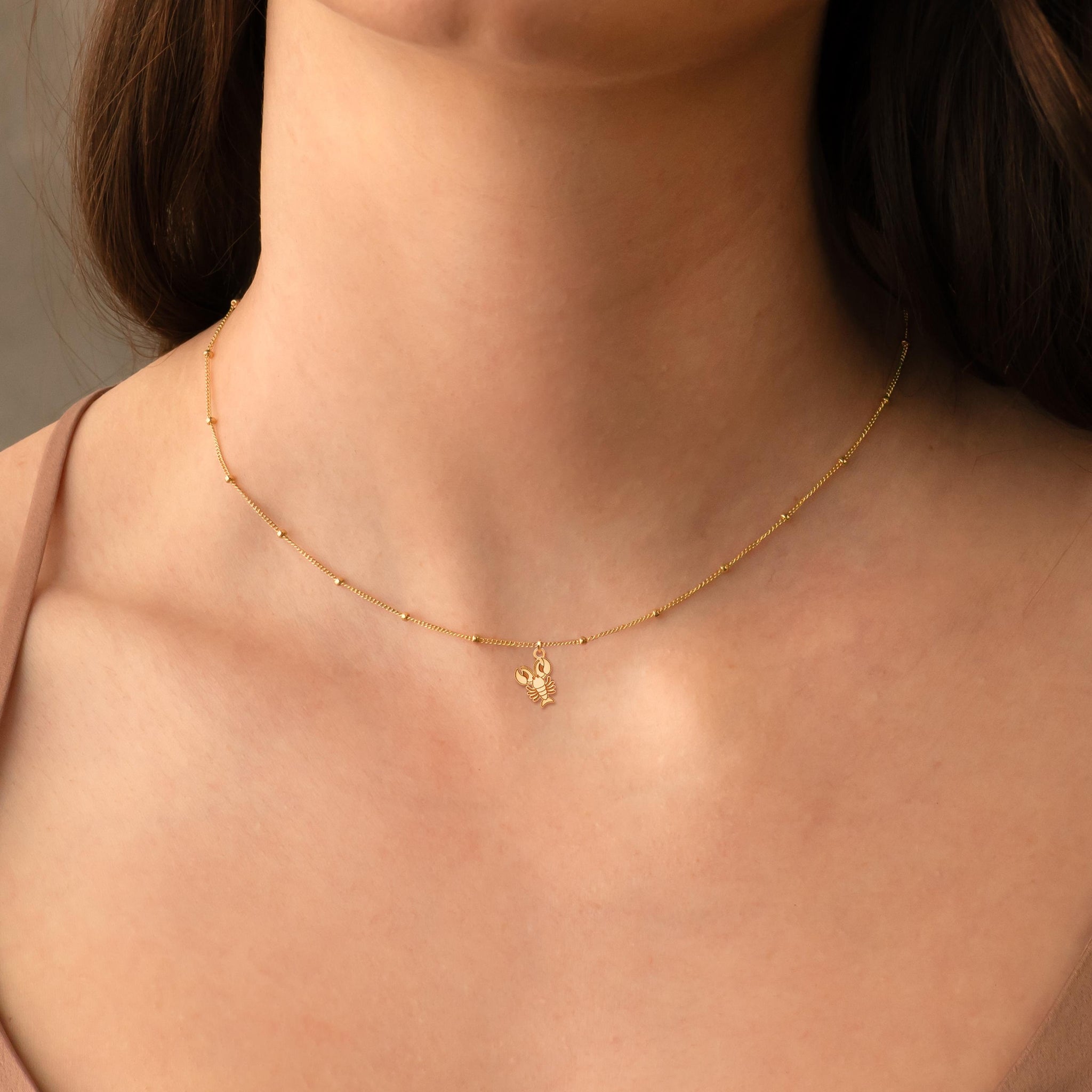 Lobster Charm Necklace