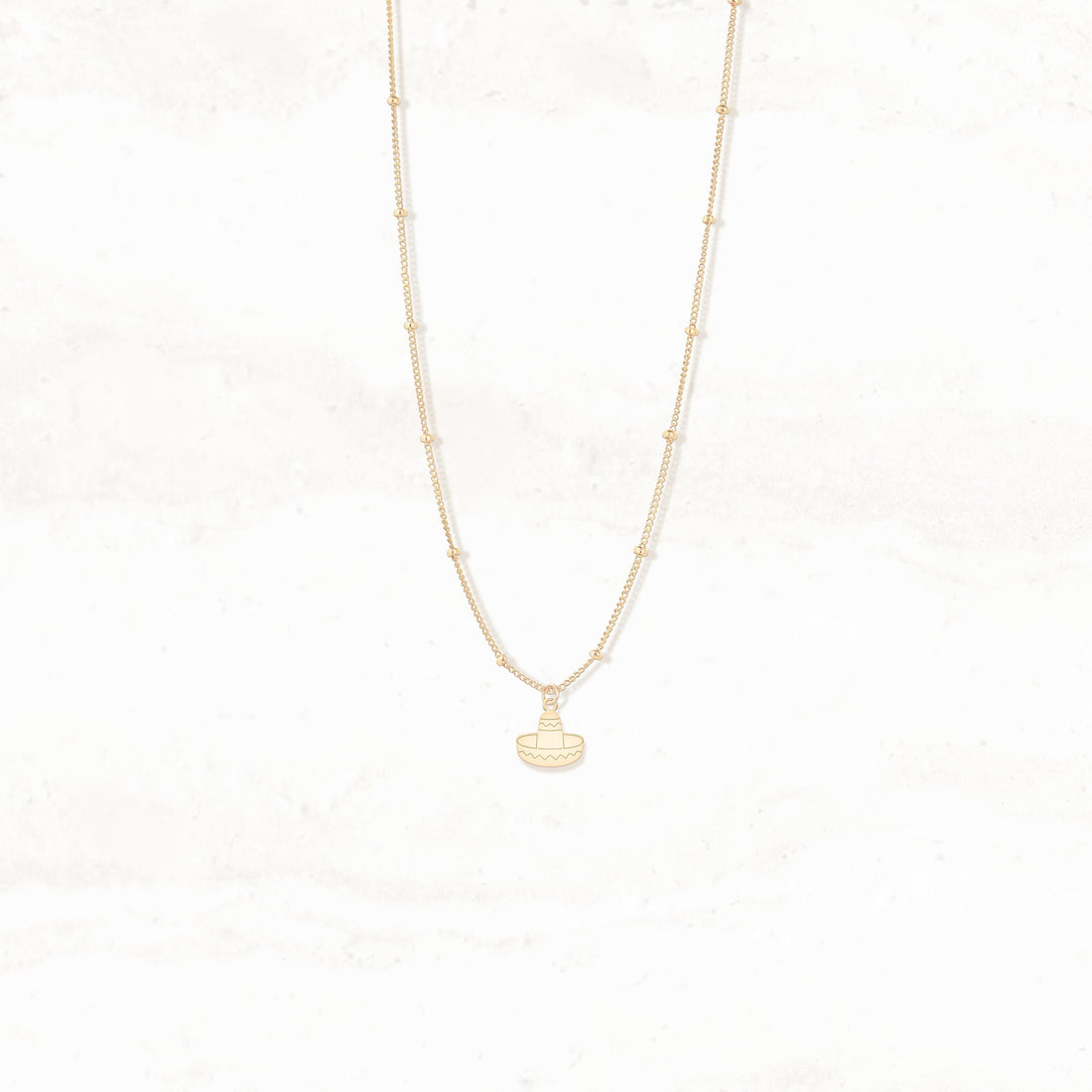 Sombrero Charm Necklace