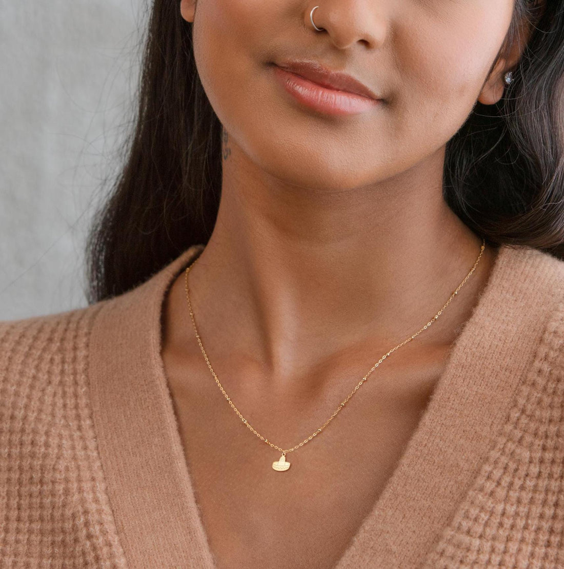 Sombrero Charm Necklace