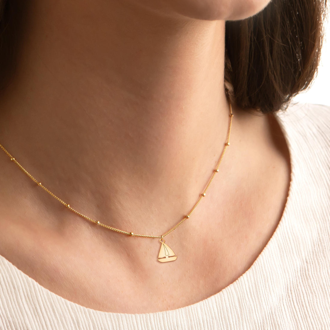 Ship Charm Necklace