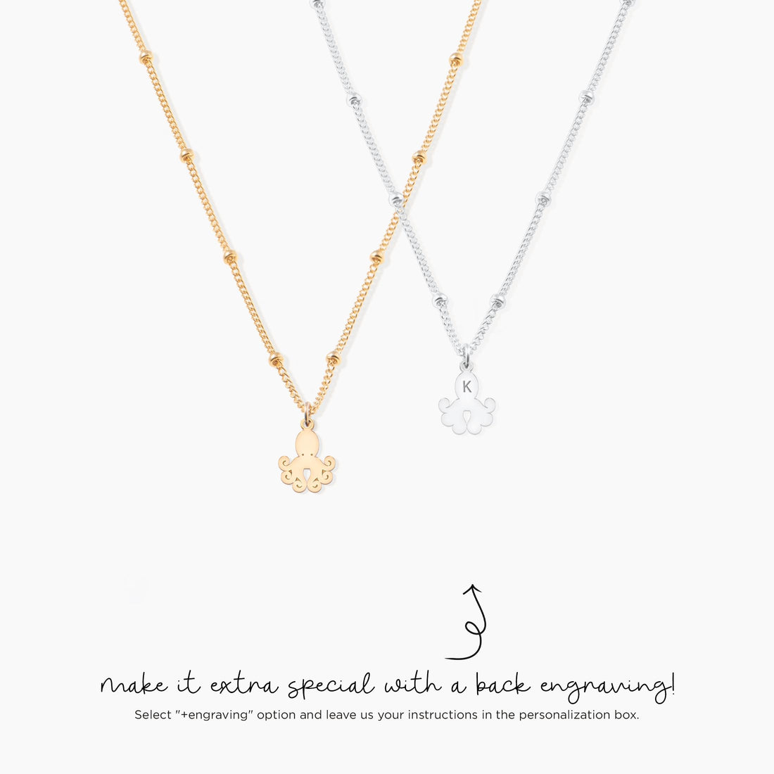 Octopus Charm Necklace