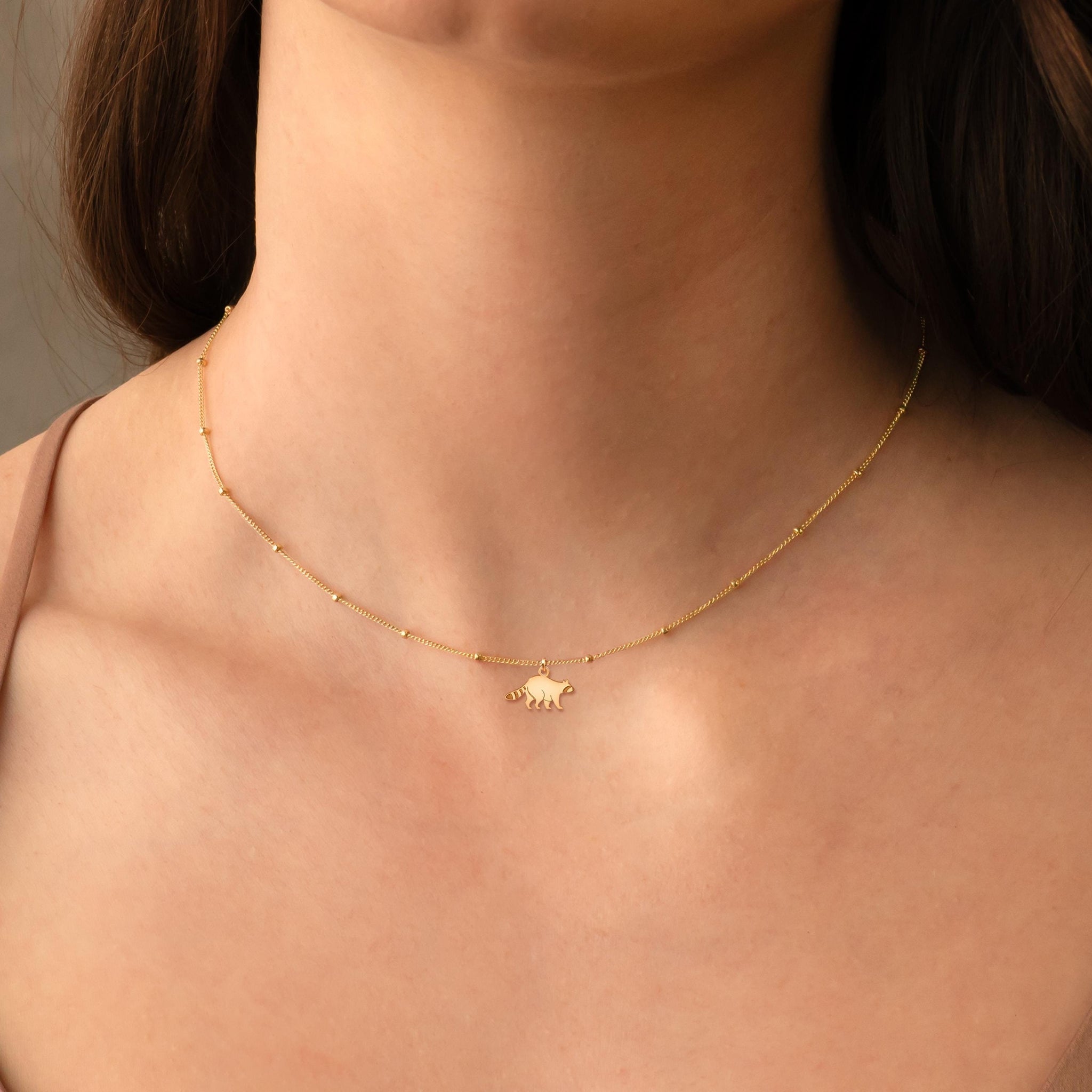 Raccoon Charm Necklace