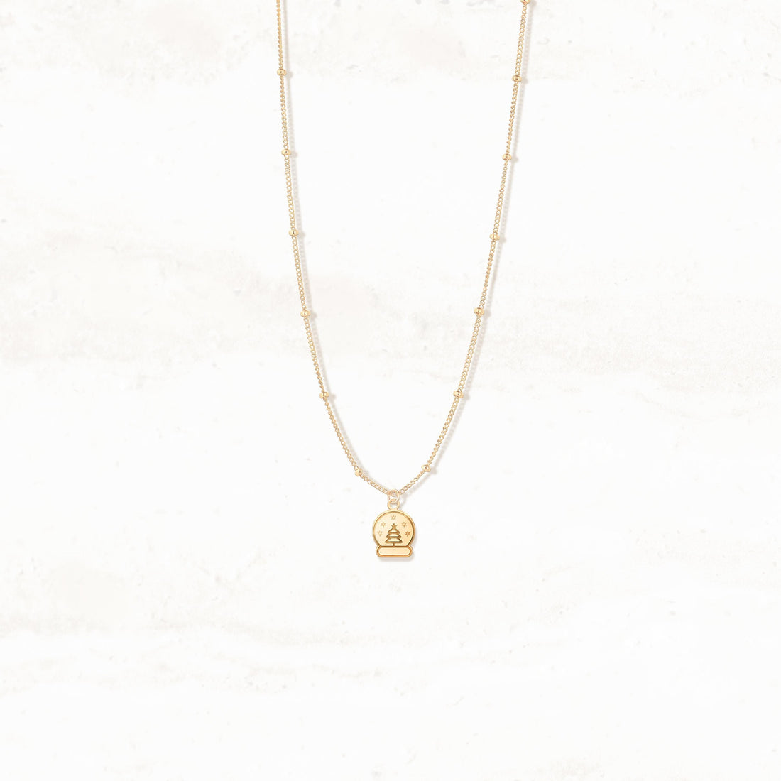 Snow Globe Charm Necklace