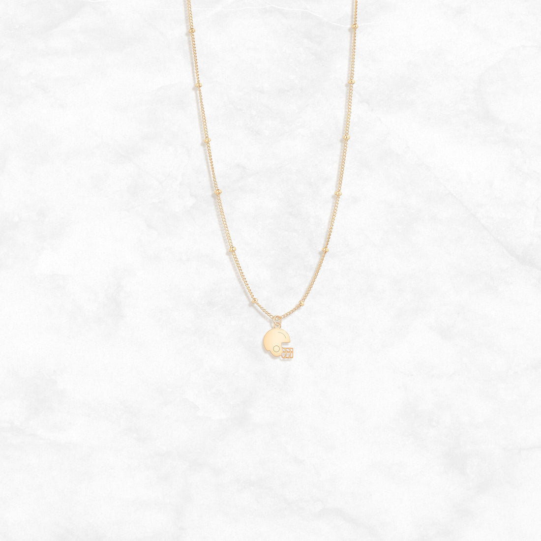 Football Helmet Pendant Necklace