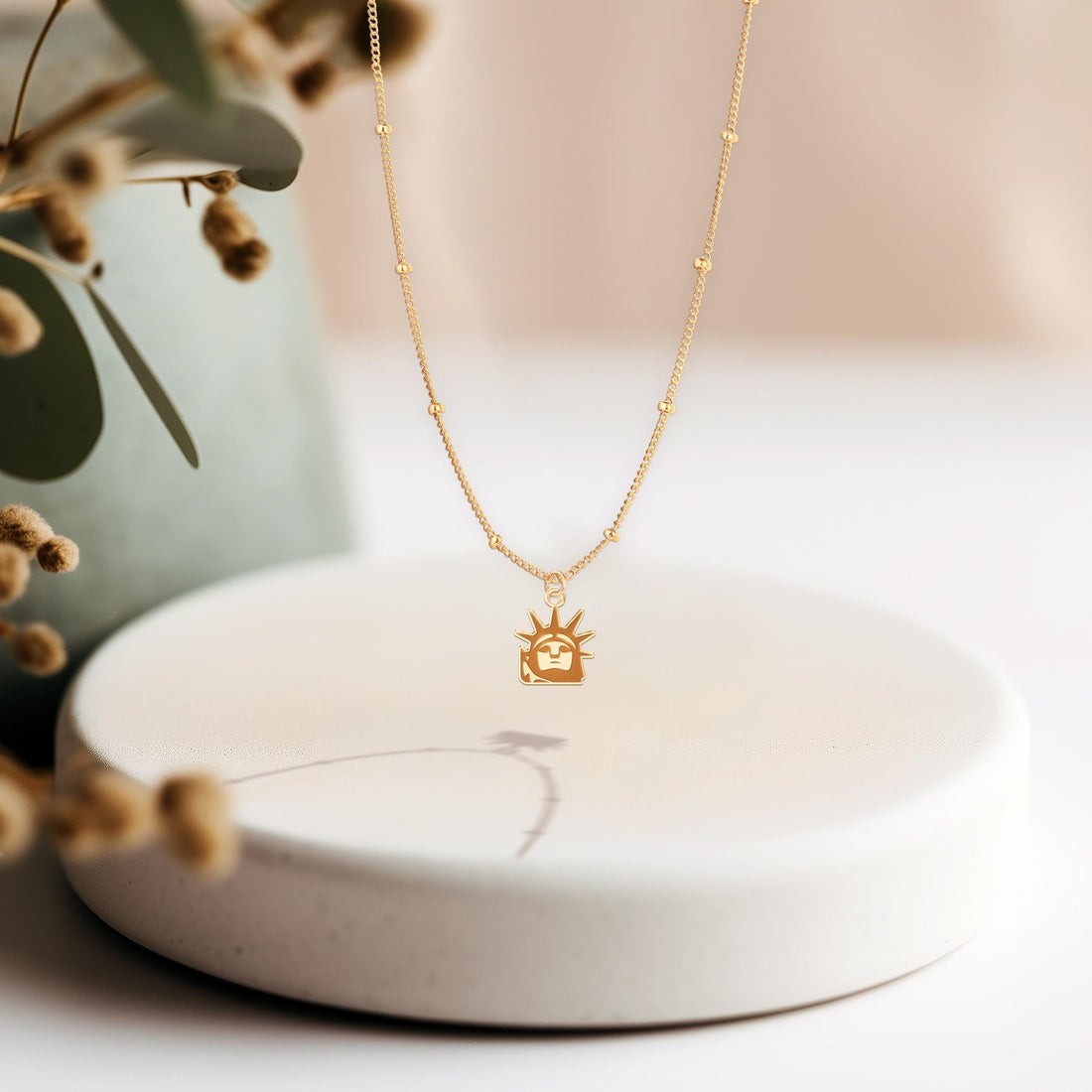 Statue of Liberty Charm Necklace