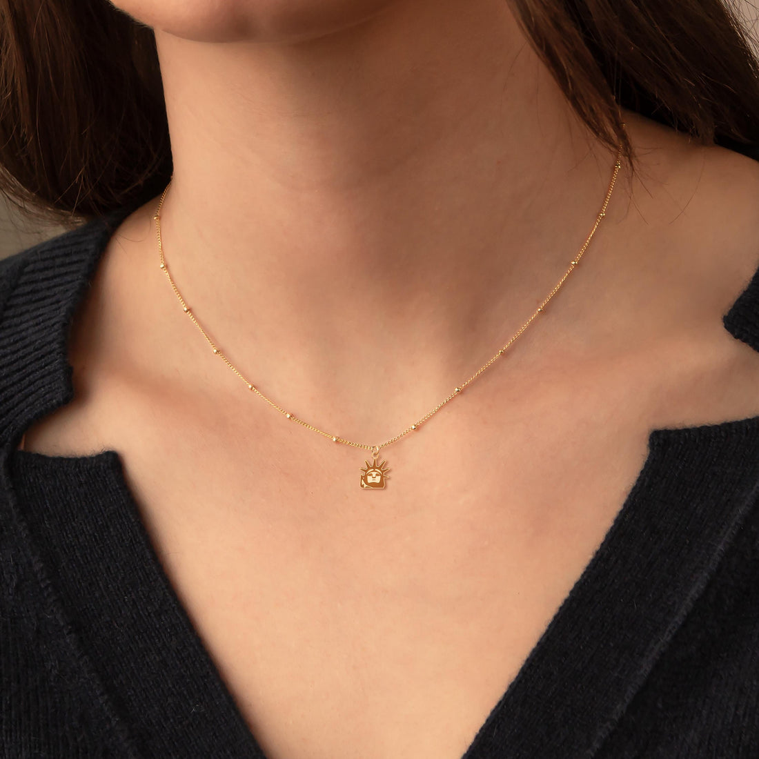 Statue of Liberty Charm Necklace