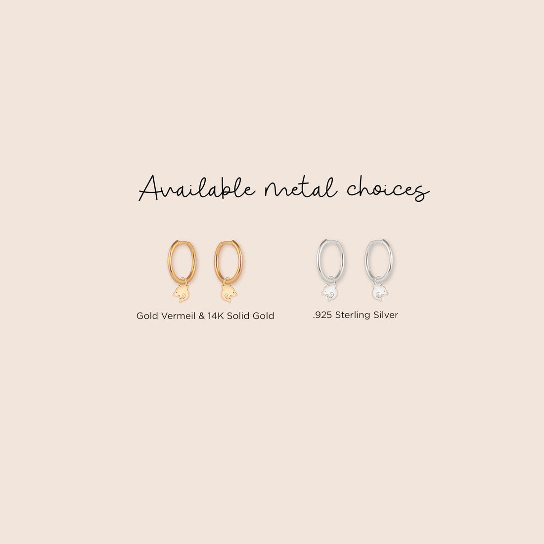 Dolphin Huggie Hoop Earrings