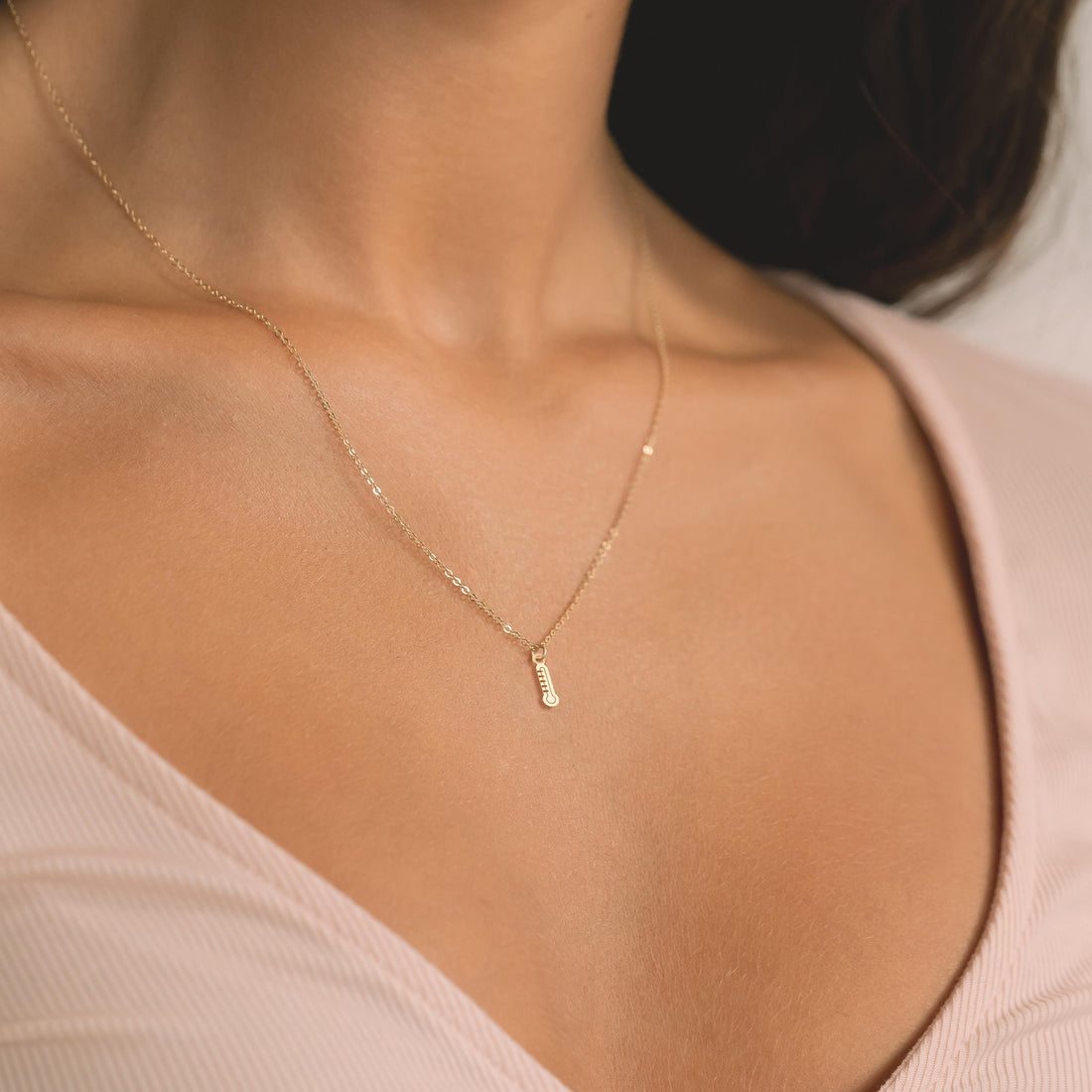 Thermometer Pendant Necklace