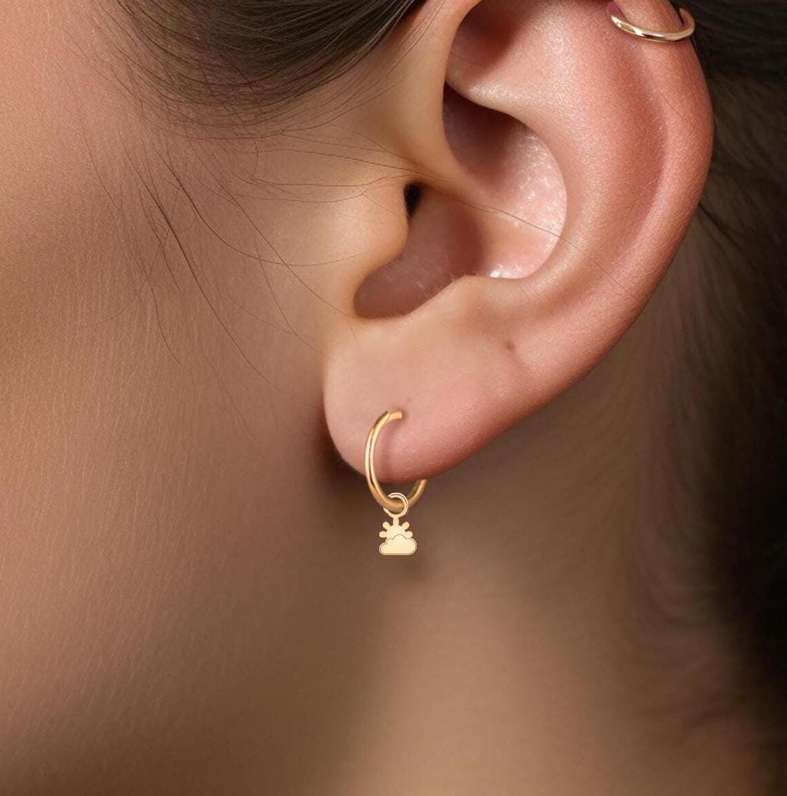 Sun Cloud Drop Earrings