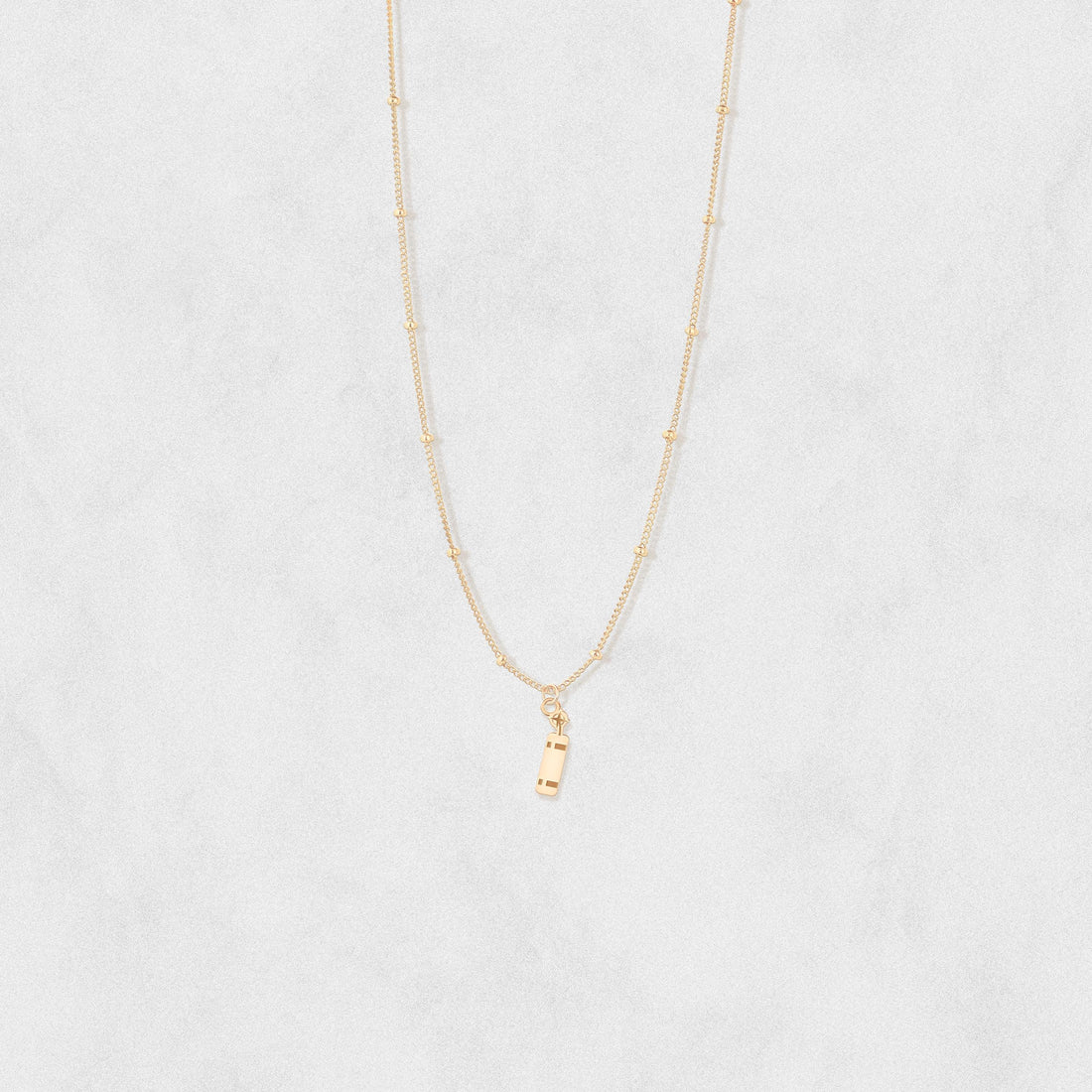 Dynamite Pendant Beady Necklace
