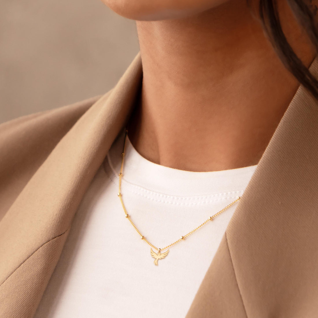 Phoenix Charm Necklace