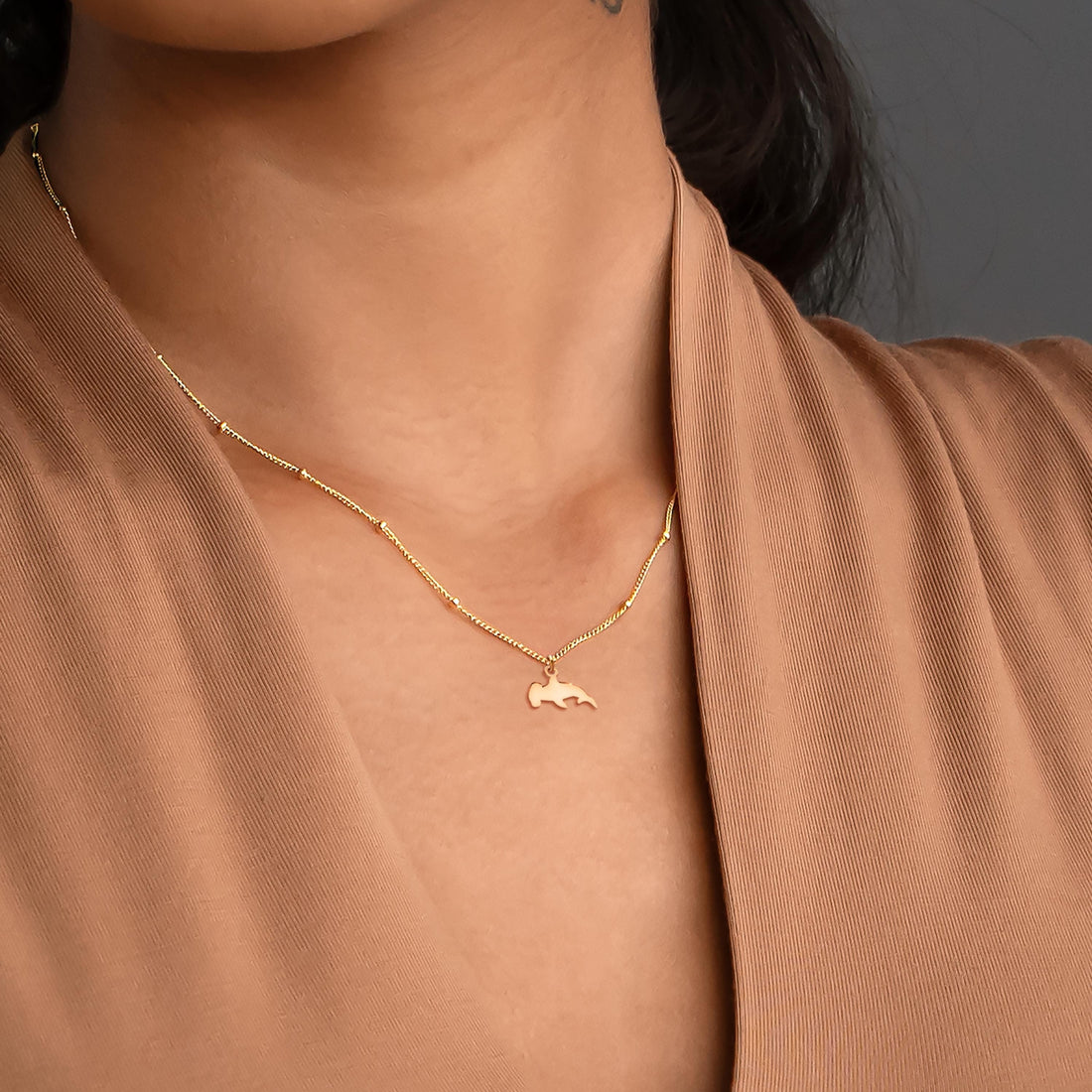 Hammerhead Shark Beady Necklace