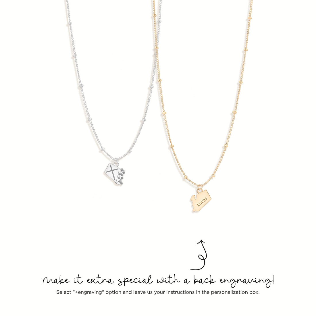 Kite Charm Necklace