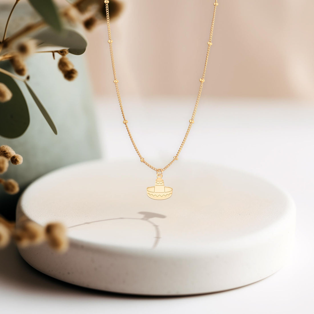 Sombrero Charm Necklace