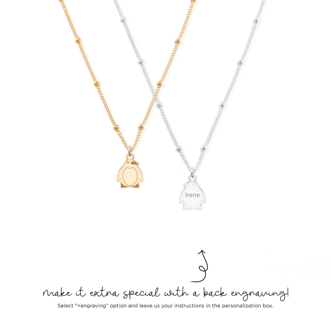 Penguin Charm Necklace
