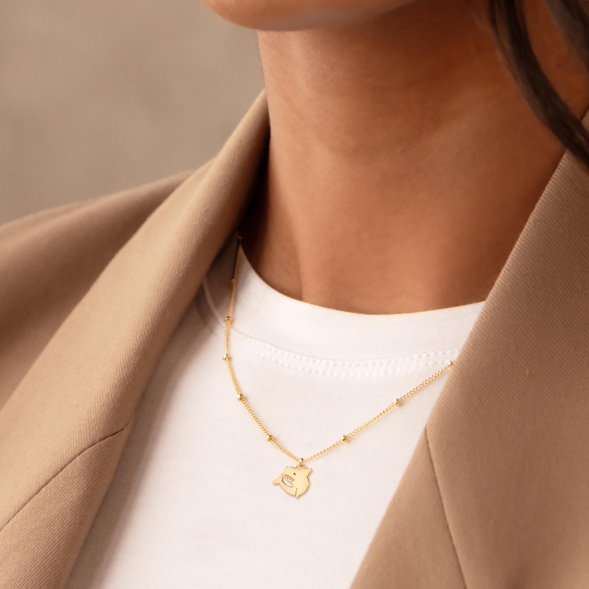 Shark Charm Necklace